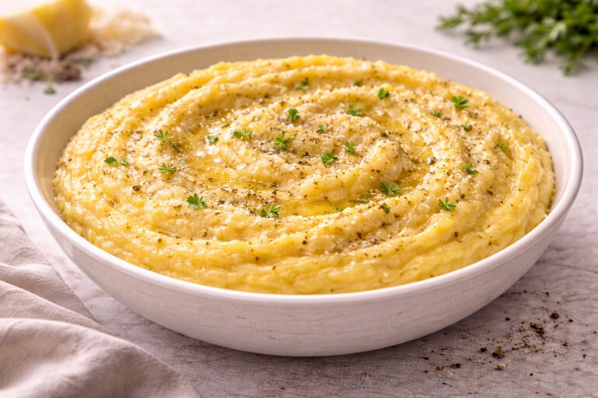 Polenta crémeuse au parmesan