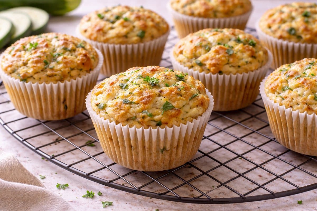 Courgette and Comté Savory Muffins
