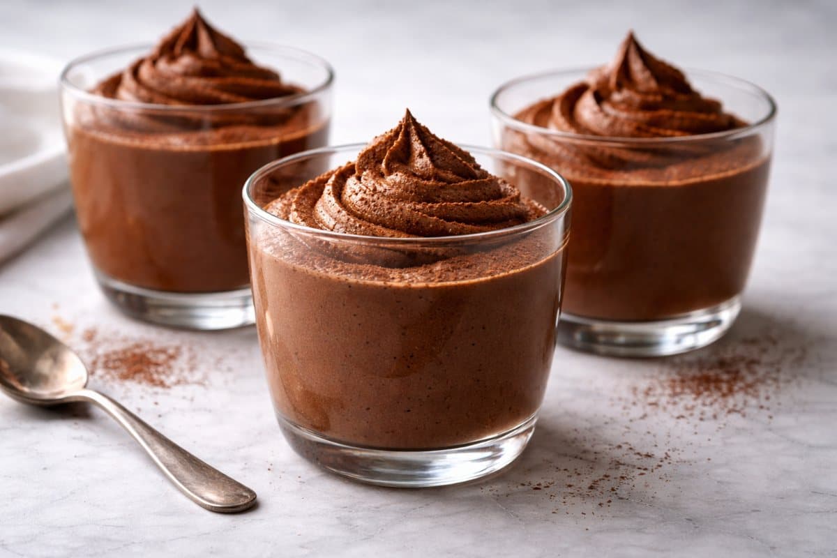 Mousse au chocolat noir intense