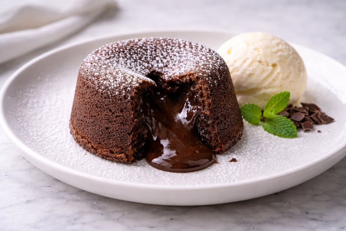 Fondant au chocolat individuel