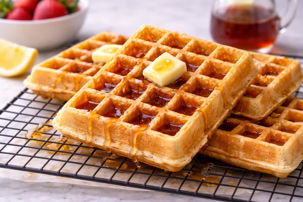 Crunchy waffles