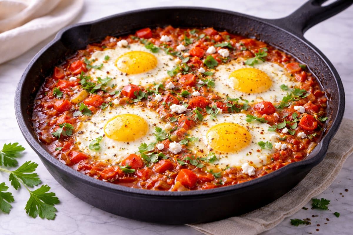 Heat 2 tablespoons of olive oil in a large cast-iron skillet over medium heat.