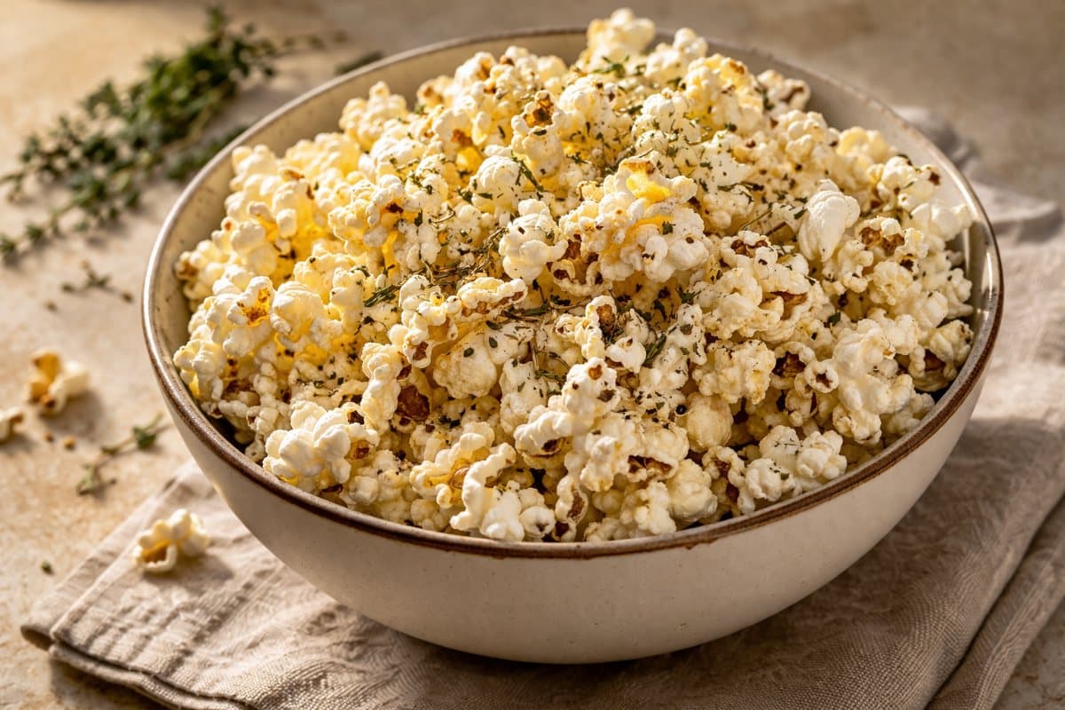 Herb and Garlic Popcorn