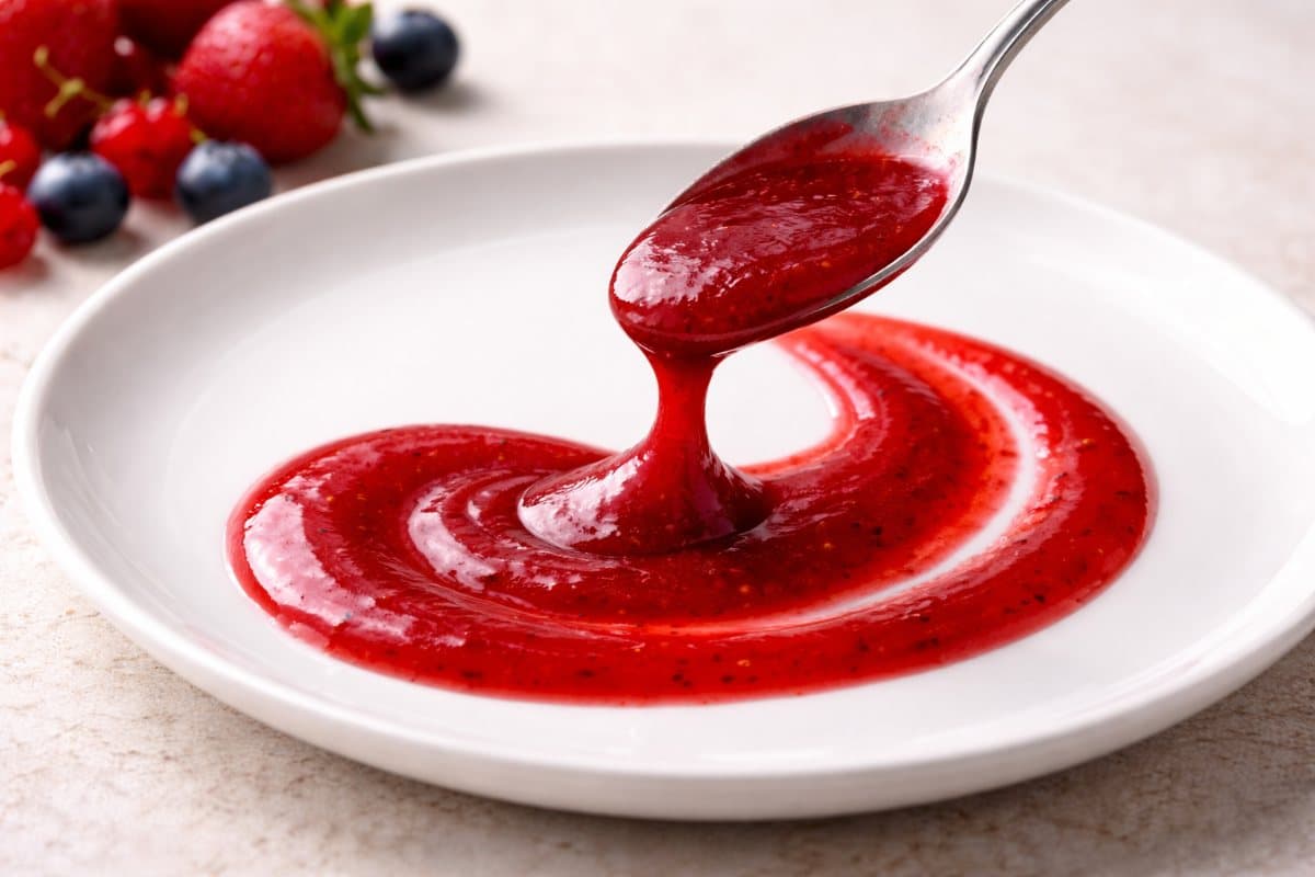 Coulis de fruits rouges