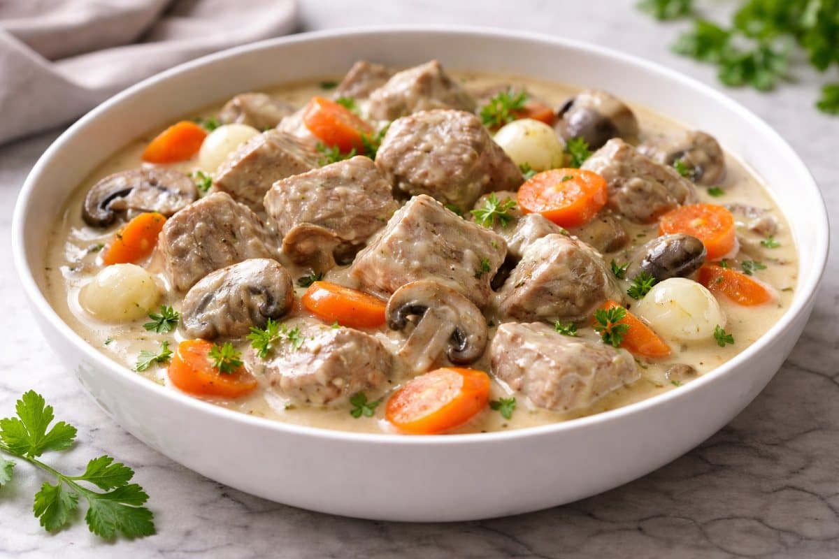 Blanquette de veau aux légumes de saison