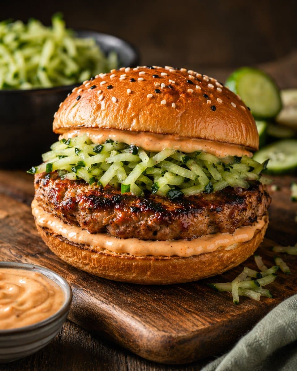 Pork Sriracha Burger