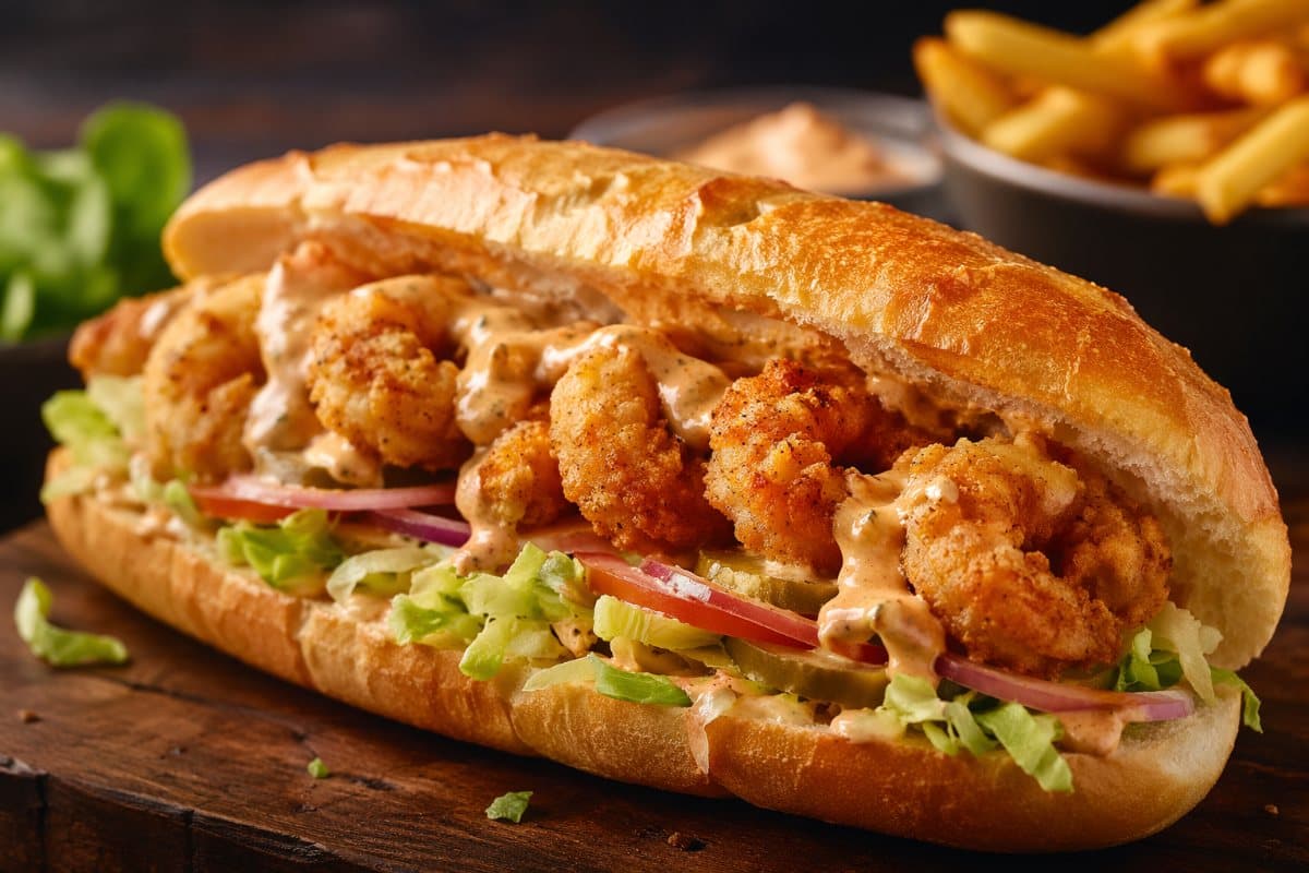 Po’ Boy aux crevettes