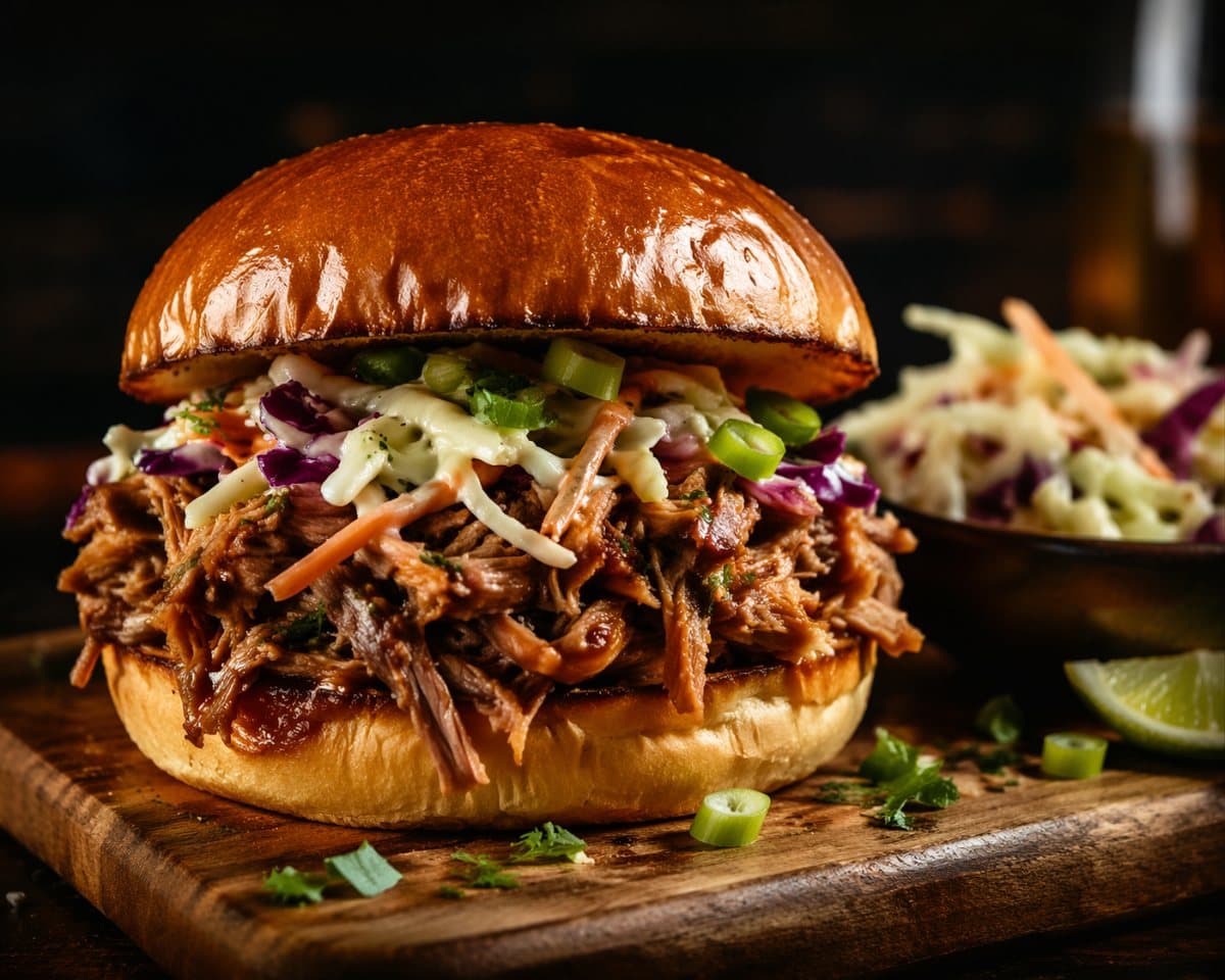 Shredded pork shoulder in Creole style
