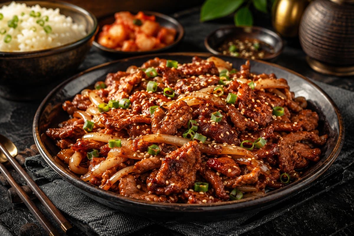 Porc à la coréenne (Bulgogi de porc épicé)