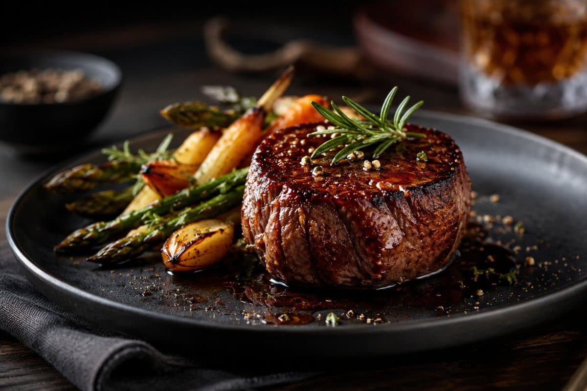 Tournedos de bœuf marinés au whisky et à l’érable