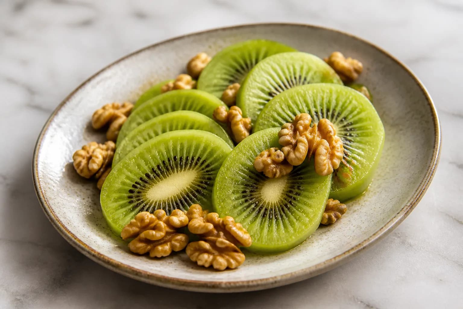 Kiwi et noix de Grenoble