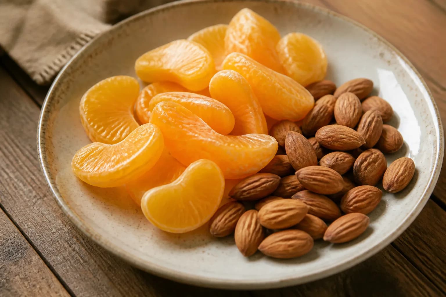 Orange et amandes