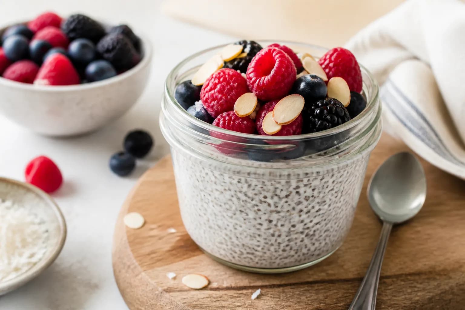 Pouding de chia à la boisson de coco